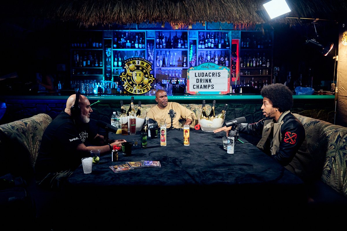 Not too late to tap in with the latest <a href="/drinkchamps/">Drink Champs</a> featuring <a href="/ludacris/">Ludacris</a> 📲

Listen now: lnk.to/IPDC