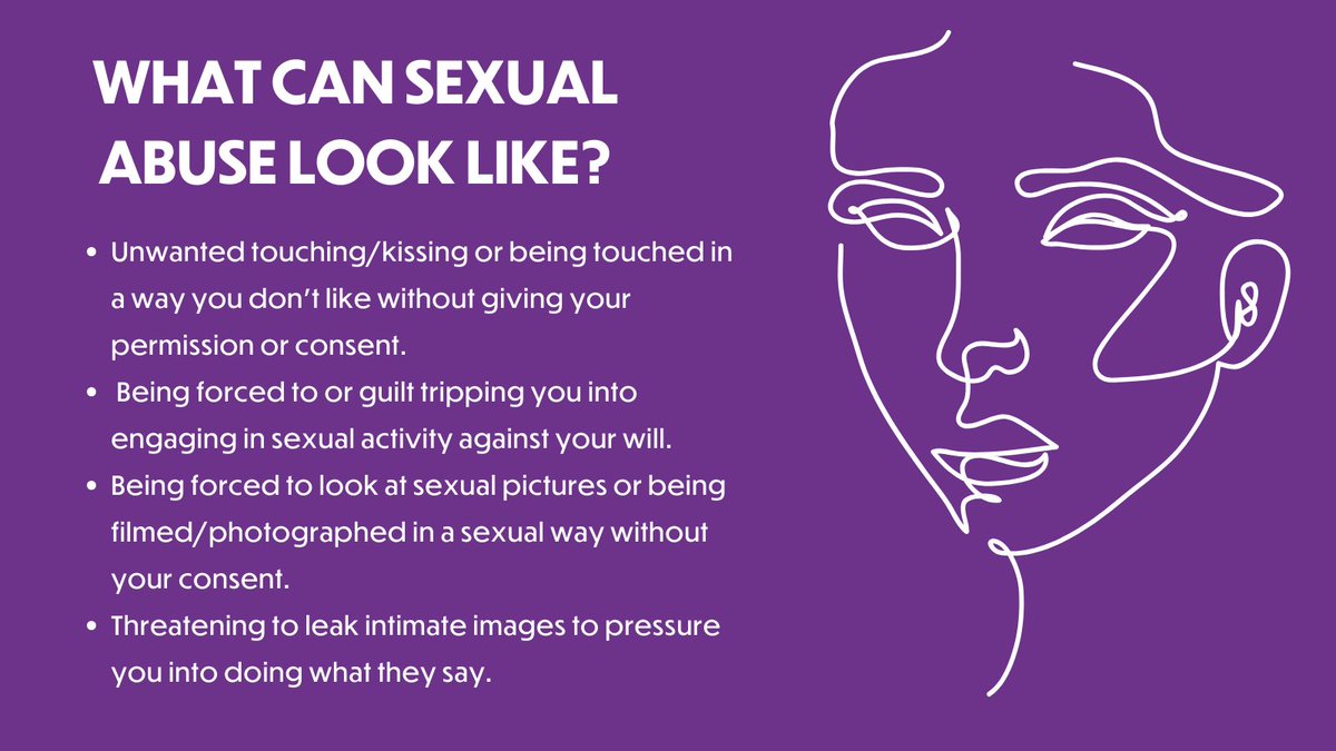 What can sexual abuse & violence look like, especially from someone close to you? If you would like more information on support visit: womensaidni.org