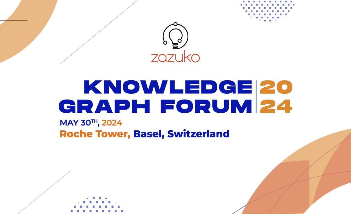 We're thrilled to announce that the @zazukocom Knowledge Graph Forum is back for its 2024 edition and we are now accepting submissions for presentations! Join us on May 30th at the iconic Roche Tower in Basel: github.com/zazuko/knowled… #knowledgegraph #RDF