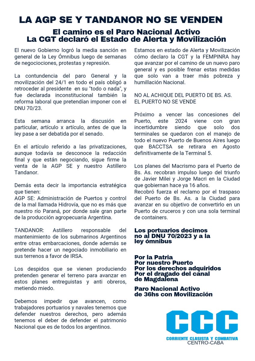 La AGP SE Y TANDANOR NO SE VENDEN!
<a href="/lualdidiego/">Diego Lualdi</a>