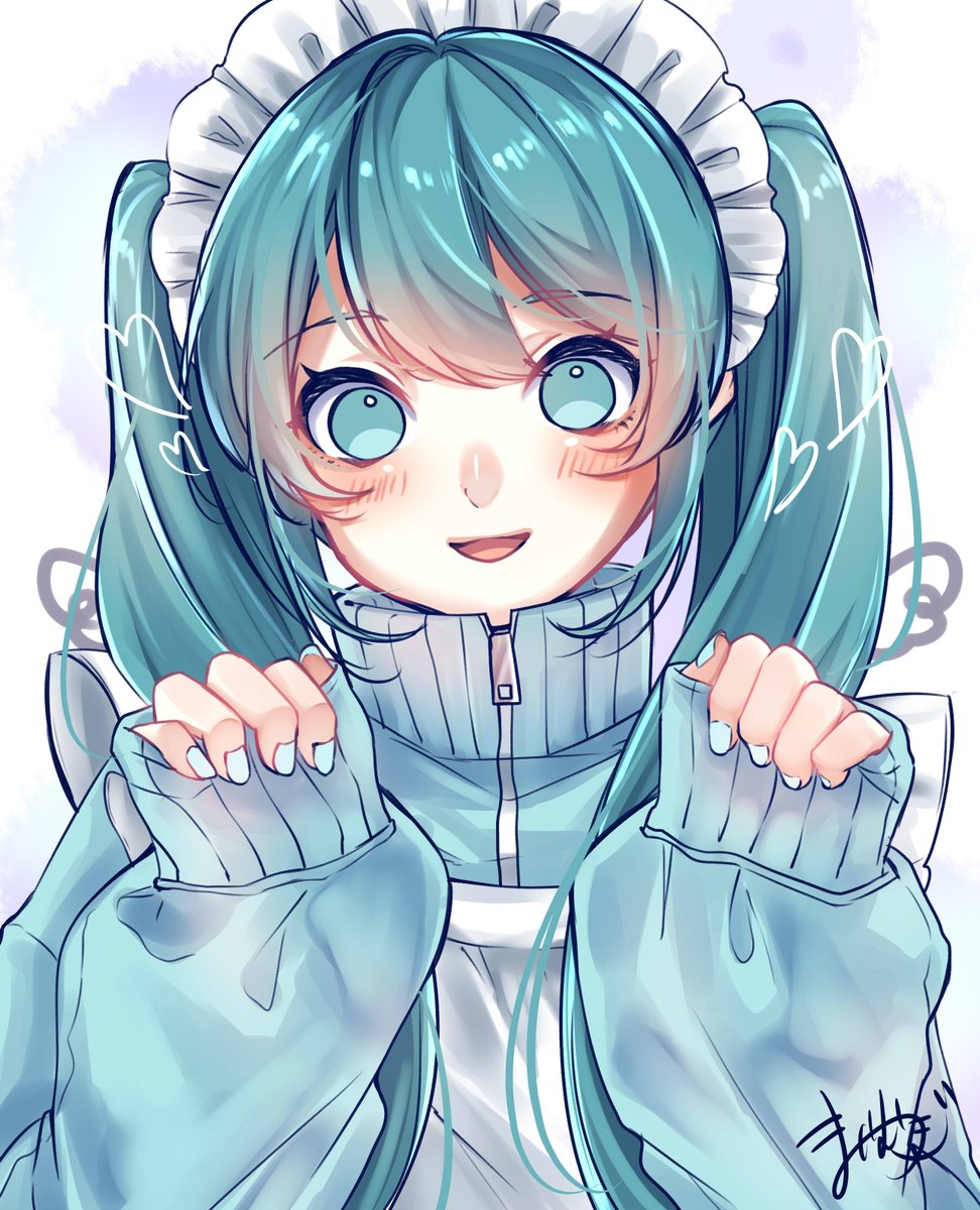 初音ミク「ミクちゃんと暮らそう!#初音ミク #VOCALOID 」|まいむぎのイラスト