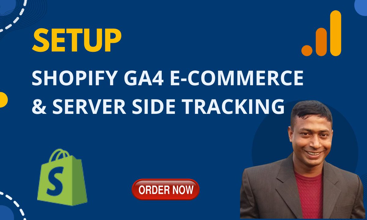 saiful953736's tweet photo. I will setup Shopify ga4 e-commerce tracking & Shopify ga4 server-side tracking by GTM
My Services:
Google Analytics 4 (GA4) Setup
Conversion Tracking
Server-Side Tagging
Remarketing Tags
Hire me: https://t.co/l1SJkL7DQ8
#Shopify #GTM #ServerSideTracking #GA4 #EcommerceTracking https://t.co/Hk4hTBTb2i