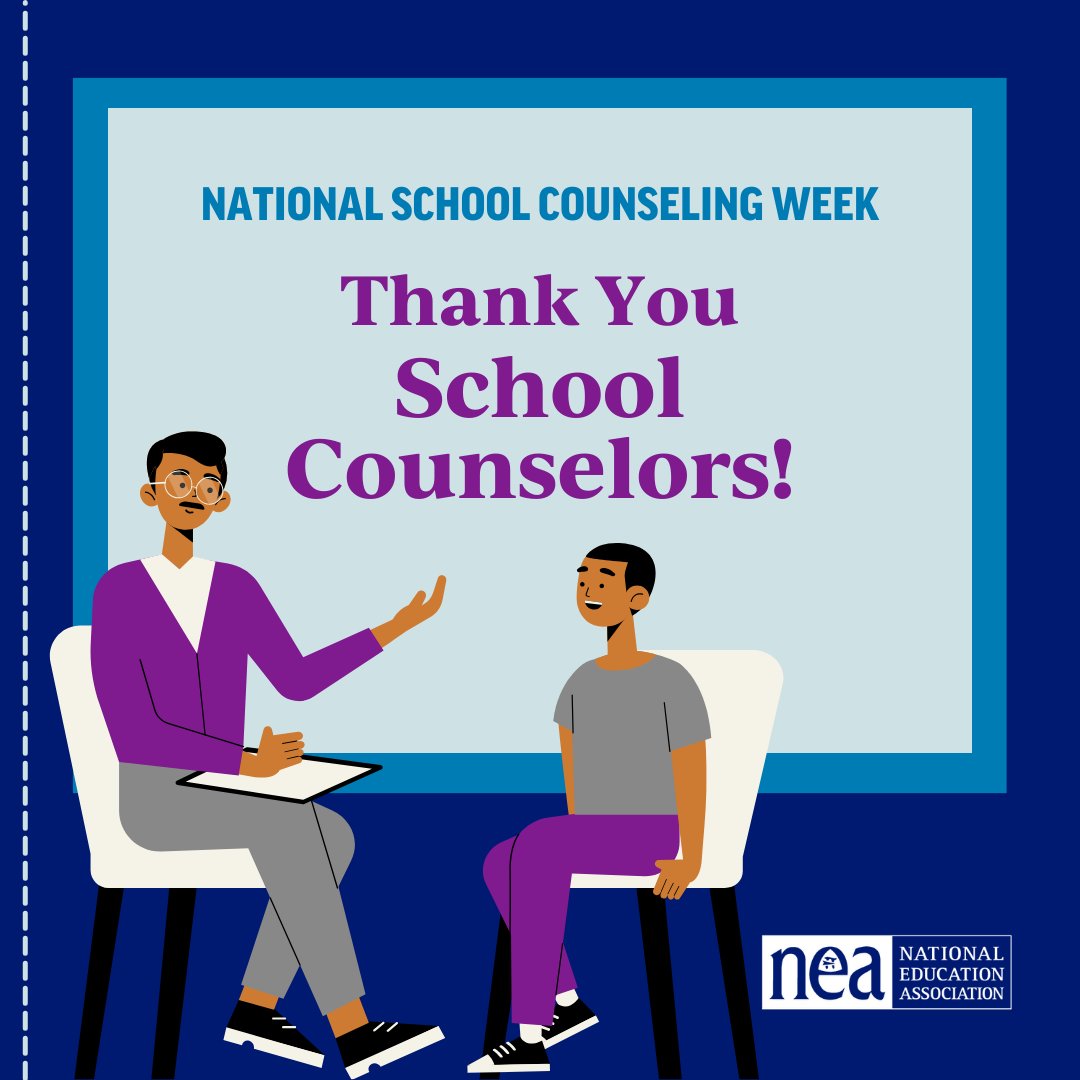 It's National School Counseling Week!

Thank you to all the school counselors out there who make students feel heard, seen, and valued. #NSCW24
