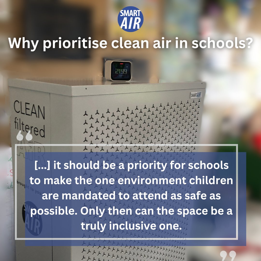 Why prioritise clean air in schools? To us, the word “inclusion” is key.

🧵 1/