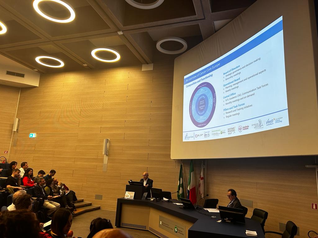 CancerCoreEU's tweet photo. Today we celebrated the first day of #CCEAM24 in Milan, Italy. After a review, perspectives and strategic session, attendees enjoyed great flash talks. Looking forward to day 2!
#CCEDART https://t.co/rzhzOwcyO6