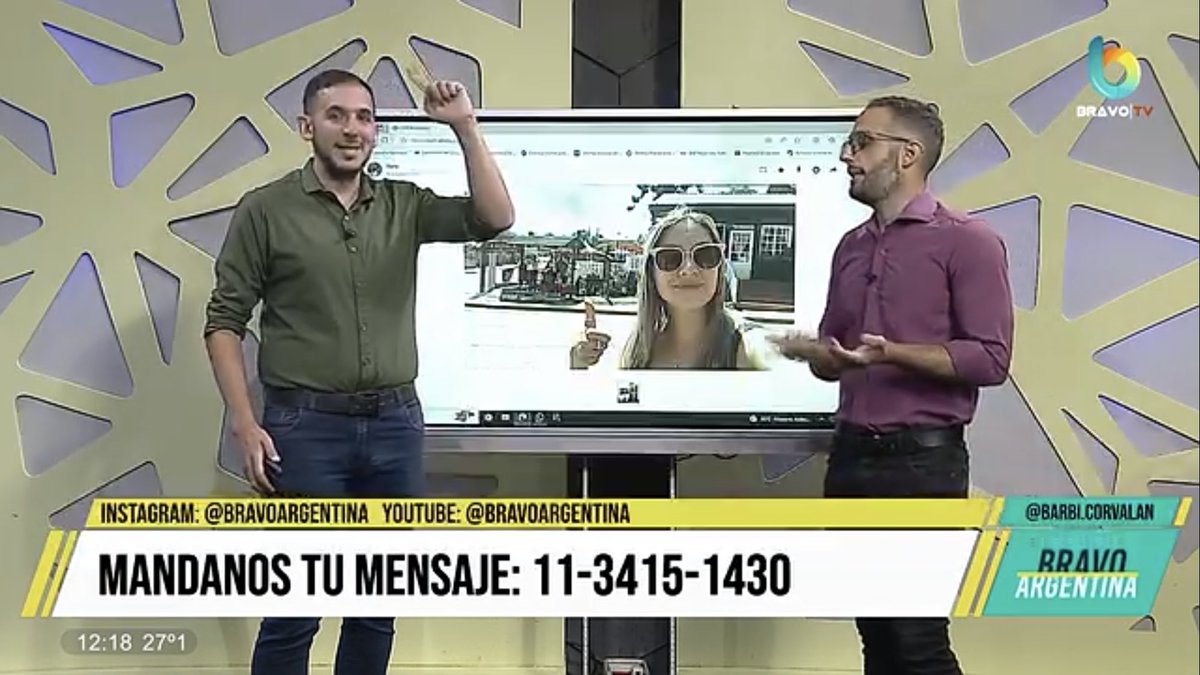 #ModoVacaciones
En #BravoArgentina este mes estarán mis queridísimos <a href="/matiasruffet/">Matías Ruffet</a> y <a href="/gsama86/">Gastón Samá</a>. Pongan <a href="/canalbravotv/">Bravo Tv</a> de 12 a 13:10 de lunes a viernes y manden mensajitos bancando a los chicos ♥️
Nos vemos en marzo 😎

Flow 25
Telecentro 18
TDA 27.1
Directv 126
Claro TV: 7