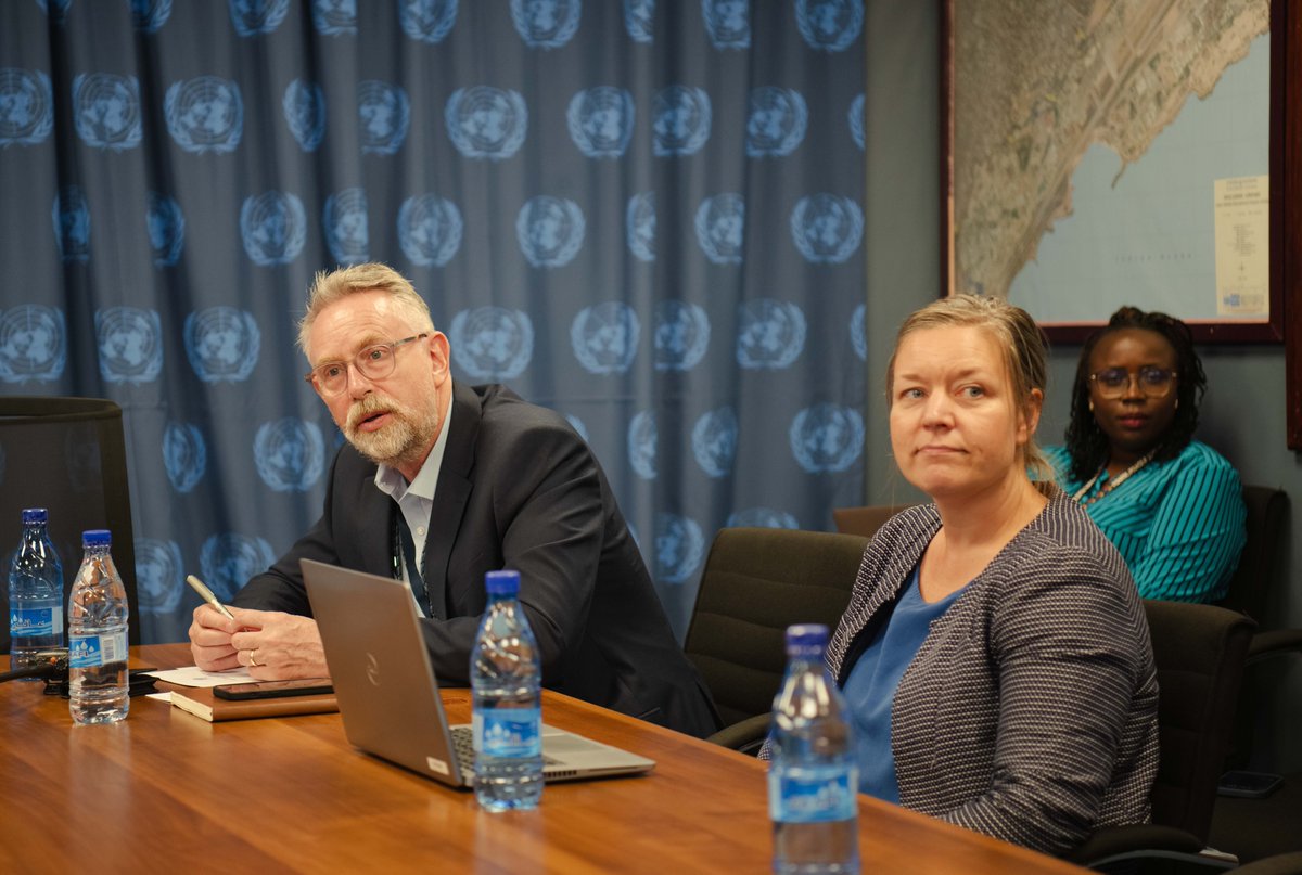 .@UN's @CatrionaLaing1 and @GConway_UN today joined intl. partners for the first Somalia Joint Fund (#SJF) donor meeting of 2024 in #Mogadishu - the #UN officials called on donors to step up contributions, and emphasised the #SJF’s key role in support of #Somalia's inclusive…