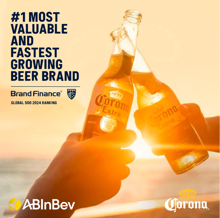 conil's tweet image. We’re thrilled to share Corona has been named the most valuable and fastest growing beer brand in the world according to Brand Finance 2024 Global 500 Ranking. Cheers to Corona and its continued growth!