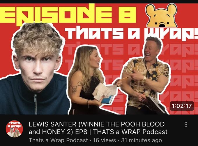 Go watch!! https://t.co/1sY3zklDGW   &bull; #winniethepooh #winniethepoohbloodandhoney #horrormovie #horror<a href="/tag/winniethepooh"class="tags">#winniethepooh</a><a href="/tag/horror"class="tags"><span>#horror</span></a><a href="/tag/sequel"class="tags"><span>#sequel</span></a><a href="/tag/trailer"class="tags"><span>#trailer</span></a><a href="/tag/podcast"class="tags"><span>#podcast</span></a><a href="/tag/horrormovie"class="tags"><span>#horrormovie</span></a>