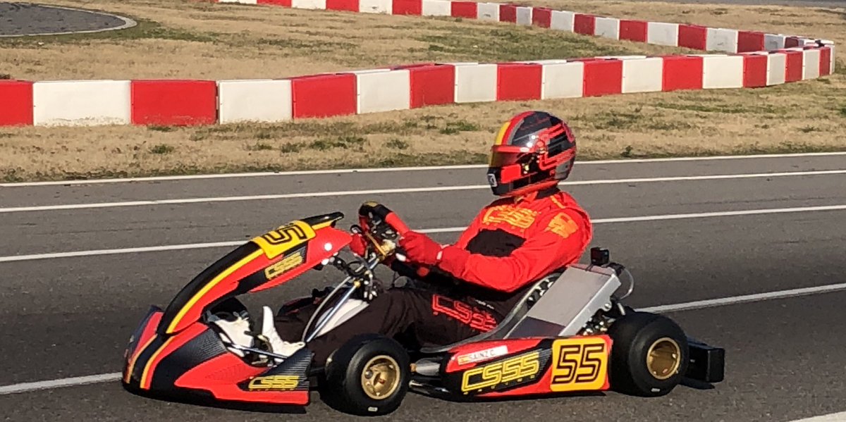 ¿Bonito eh? 
Así es el nuevo #kart #CS55 <a href="/Carlossainz55/">Carlos Sainz</a>