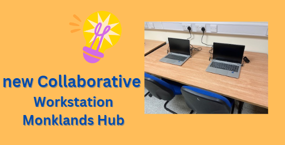 NHSLKnowledge's tweet photo. New Collaborative Workstation in Monklands Hub 💻
Monklands Medical Library has set up a collaborative workstation in the Knowledge Hub. Staff and Students can use this space to work together on projects and to discuss work.  #knowledgehubs https://t.co/RVmcELIMSL