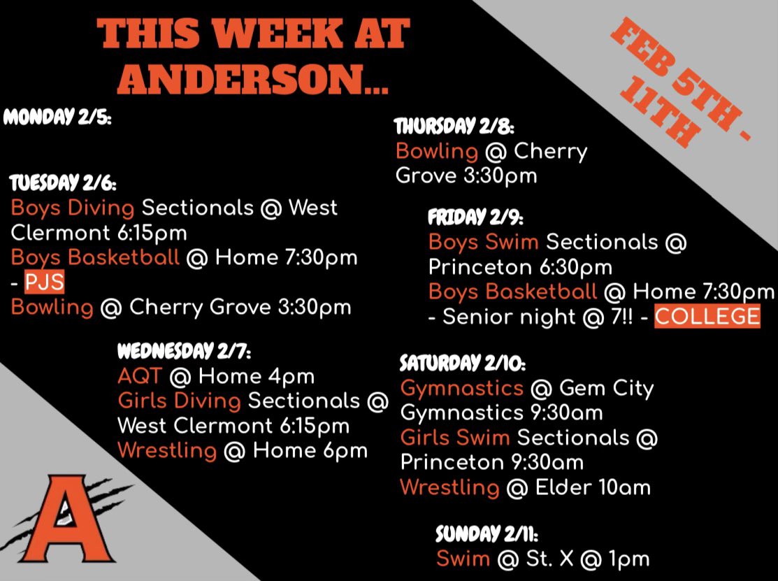 This Week at Anderson… 

<a href="/AHSRaptorsAD/">AHS Athletics</a>