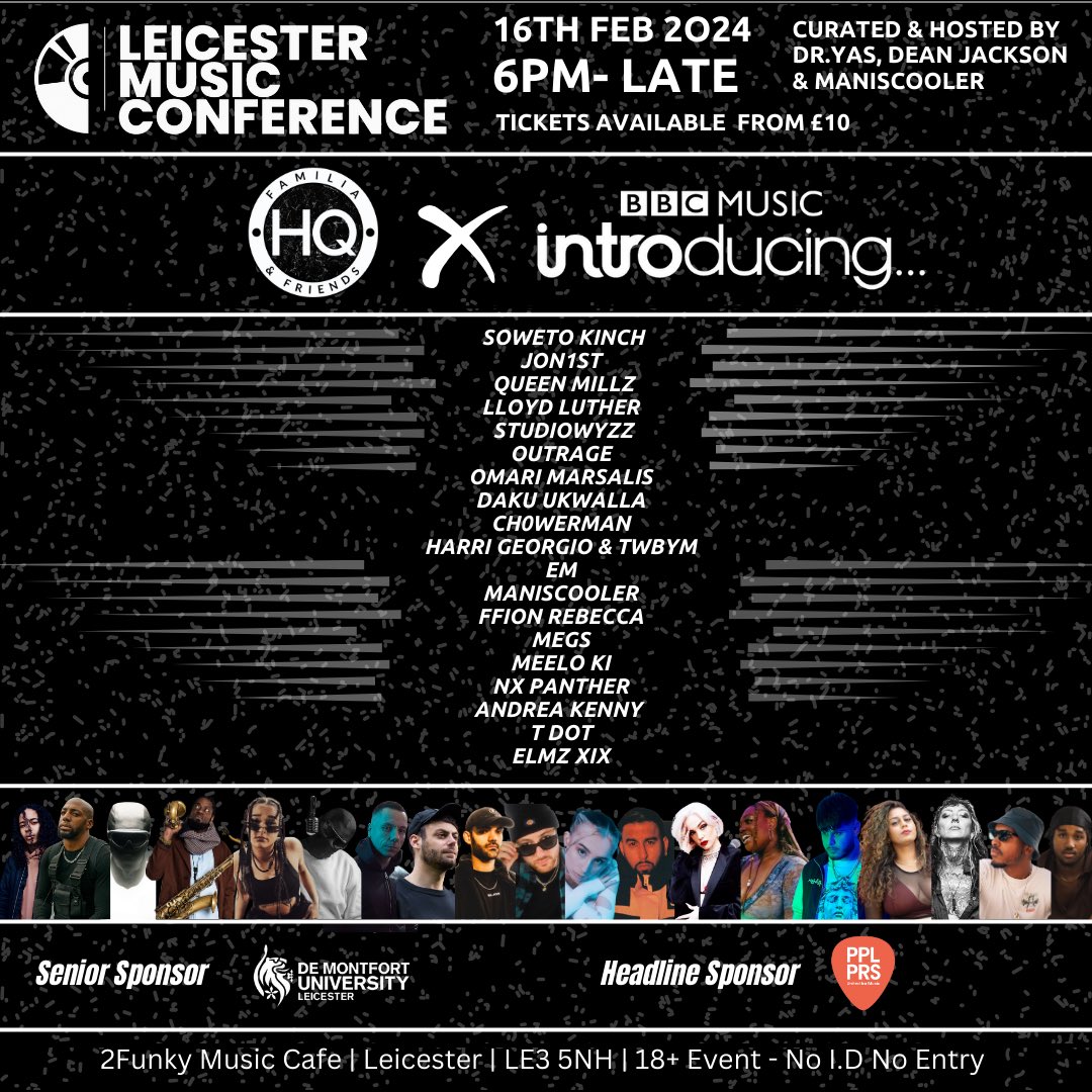 First time ever we’ve ever had anything like this in Leicester 🤩
If you’re based in the East Midlands and working or wanting a career in music you need to come to this 🙌