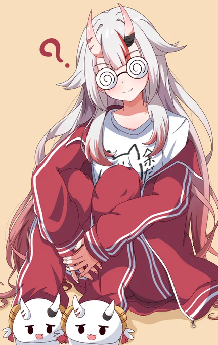 ぐるぐるメガネよき#百鬼あやめ新衣装 #百鬼絵巻 