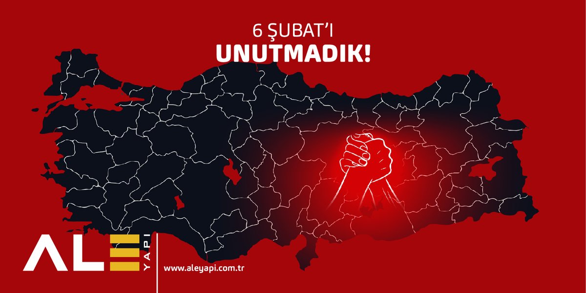 AleYapi's tweet image. 6 Şubat depremini unutmadık ve unutmayacağız.
#deprem #6şubat #Hatay #Antakya #Adana #Maraş #Adıyaman #Diyarbakır #Gaziantep #Kilis #Malatya #Osmaniye #Şanlıurfa