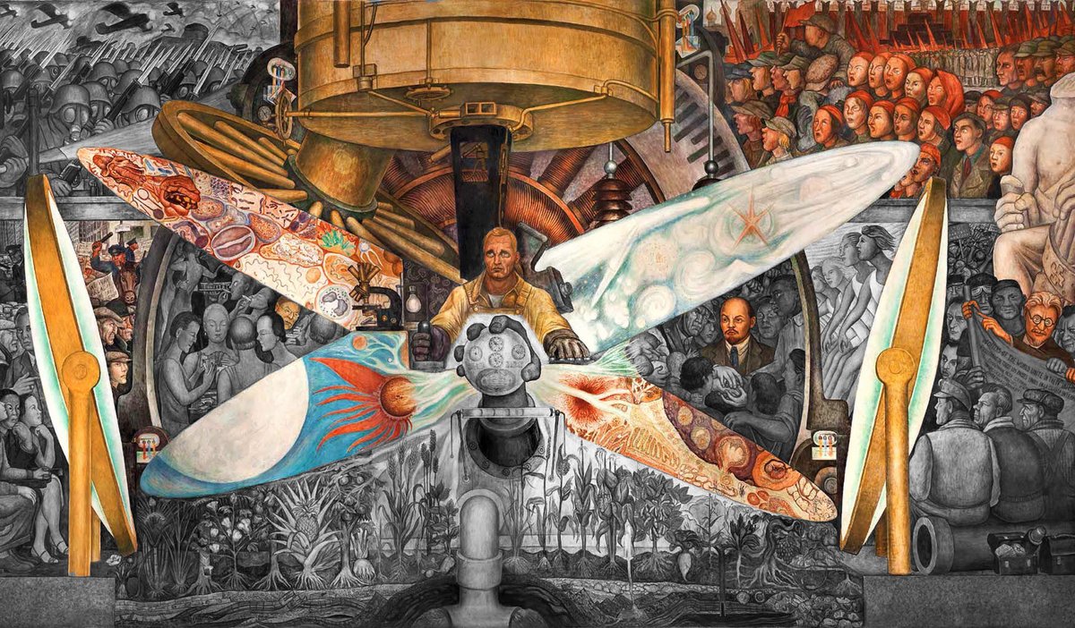 MasterpiecesIn's tweet photo. 🚨A THREAD🚨

Themes such as the struggle between capitalism and socialism or the impact of technology on society converge on this masterpiece to create an elaborate artistic metaphor for politics and freedom of expression in art.

Let's unveil its secrets👇 https://t.co/XbhrUouYlu