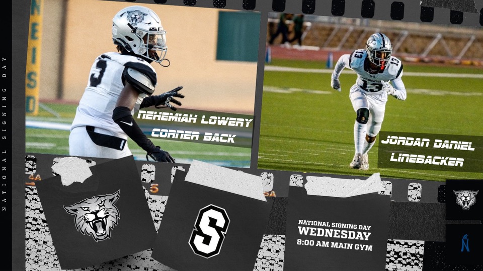 Sotomayor Wildcat Football (@sotocats_fb) on Twitter photo Join us on National Signing Day, Wednesday, February 7th, at 8 am in the main gym, to congratulate @Nehemiah_Lowery & @JordanDaniel846. These two young men will make history as the first football athletes to sign to play college football 🏈📑✍️.
#CATS #RecruitSotoCats #NSD2024 Join us on National Signing Day, Wednesday, February 7th, at 8 am in the main gym, to congratulate @Nehemiah_Lowery & @JordanDaniel846. These two young men will make history as the first football athletes to sign to play college football 🏈📑✍️.
#CATS #RecruitSotoCats #NSD2024