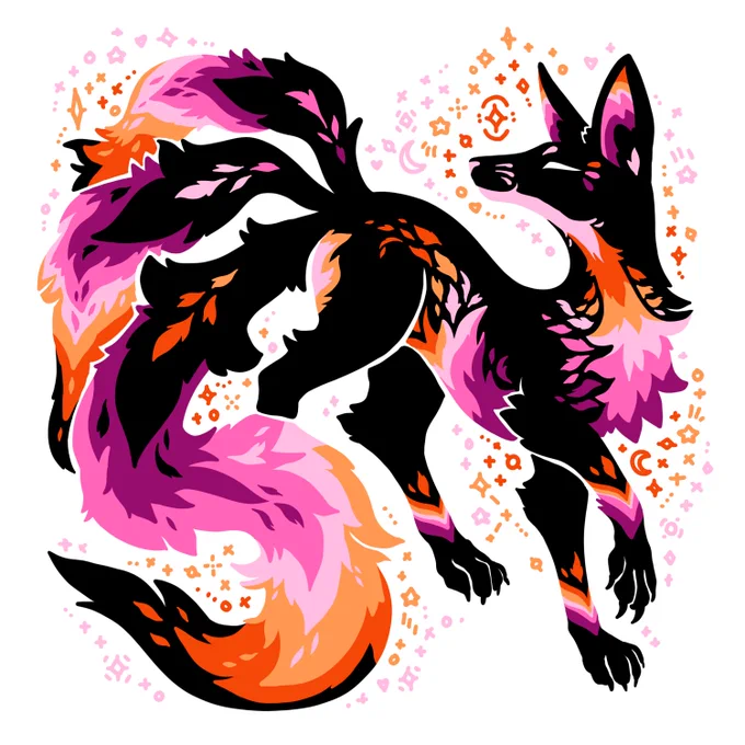  Happy Monday! I'm workin' on some new fox and dragon pieces - what animal/flag combo would y'all like to see?  