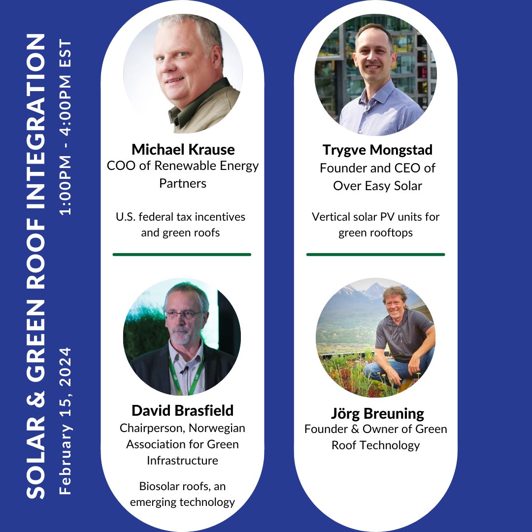 GRHCna's tweet image. Explore real-world case studies, hear from expert speakers, and learn how to design projects that embrace both. Don&apos;t miss out on this virtual symposium. 

Register today: us06web.zoom.us/webinar/regist…
#GreenRoofs #SolarIntegration #Webinar