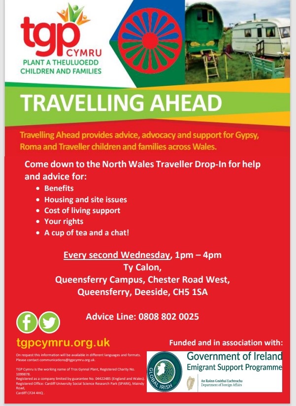TravellingAhead's tweet photo. Our North Wales Traveller Support Drop-in session is in Deeside this Wednesday 7th February @TyCalon 1-4PM
@TravellingAhead with support from #CitizenAdviceLink and @irelandinwales  #EmigrantSupportProgramme https://t.co/5FVvBLj8C3