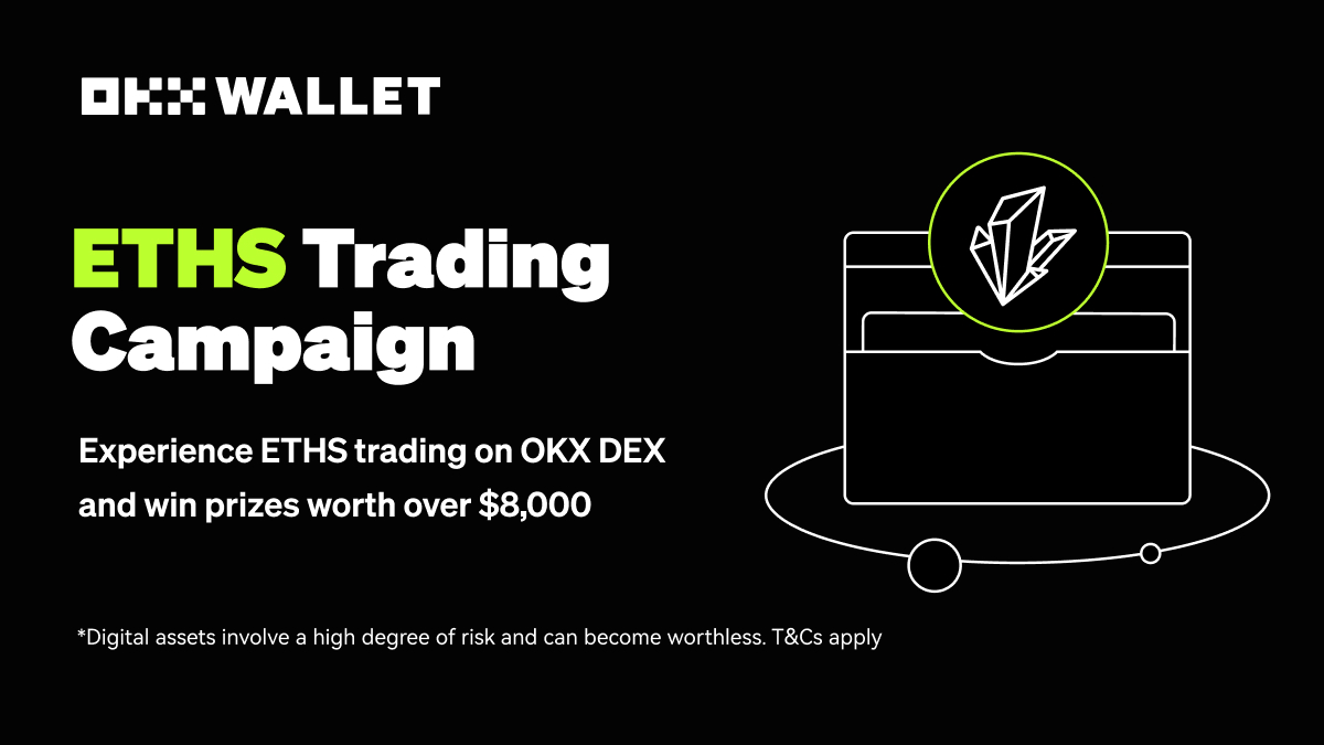 The #OKXWallet Ethscription Trading Campaign is live! 🌟 Experience @eths_X trading on OKX DEX and win prizes worth over $8,000 ⌛️ Phase 1 of 3 will end on February 10th 👉 Join now: galxe.com/OKXWEB3/campai…