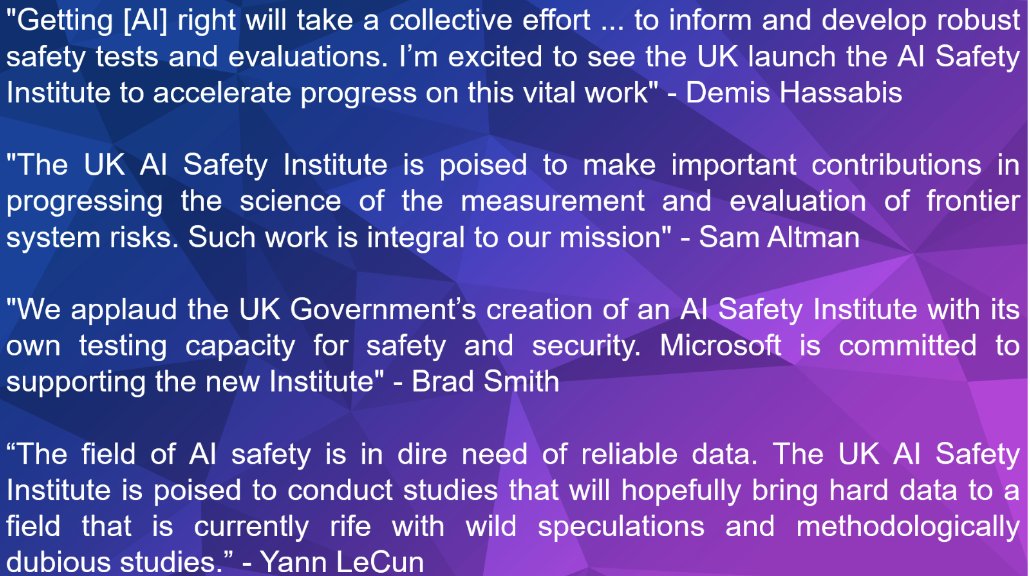 1/ The AI Safety Institute has been in operation for almost eight months and I'm excited to announce some huge new hires. We have begun pre-deployment testing for potentially harmful capabilities on advanced AI systems. This is our third progress report: gov.uk/government/pub…