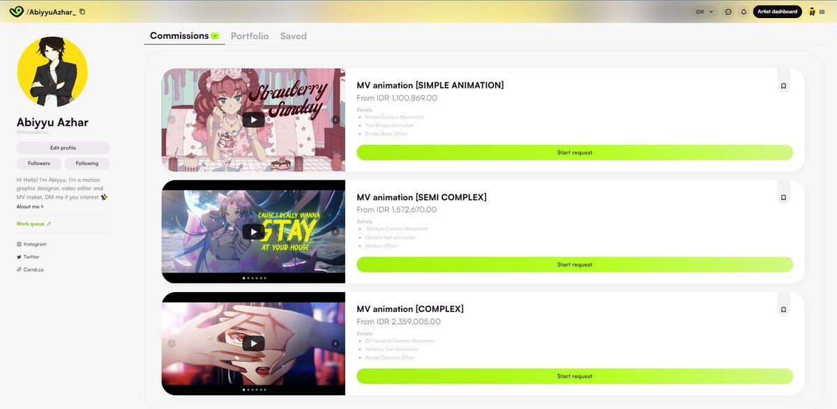 Hi I have good news, now my VGen account is available now. here I open Music Video commission, if you are interested. please check it first. vgen.co/AbiyyuAzhar_ retweets and likes are highly appreciated!😁👍 #Vgen #VGenComm #Vtuber #commissionsopen