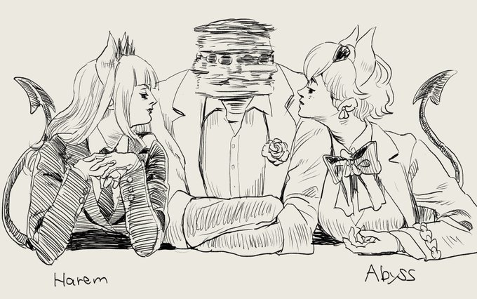 迷いまくるヘルテイカーの絵 