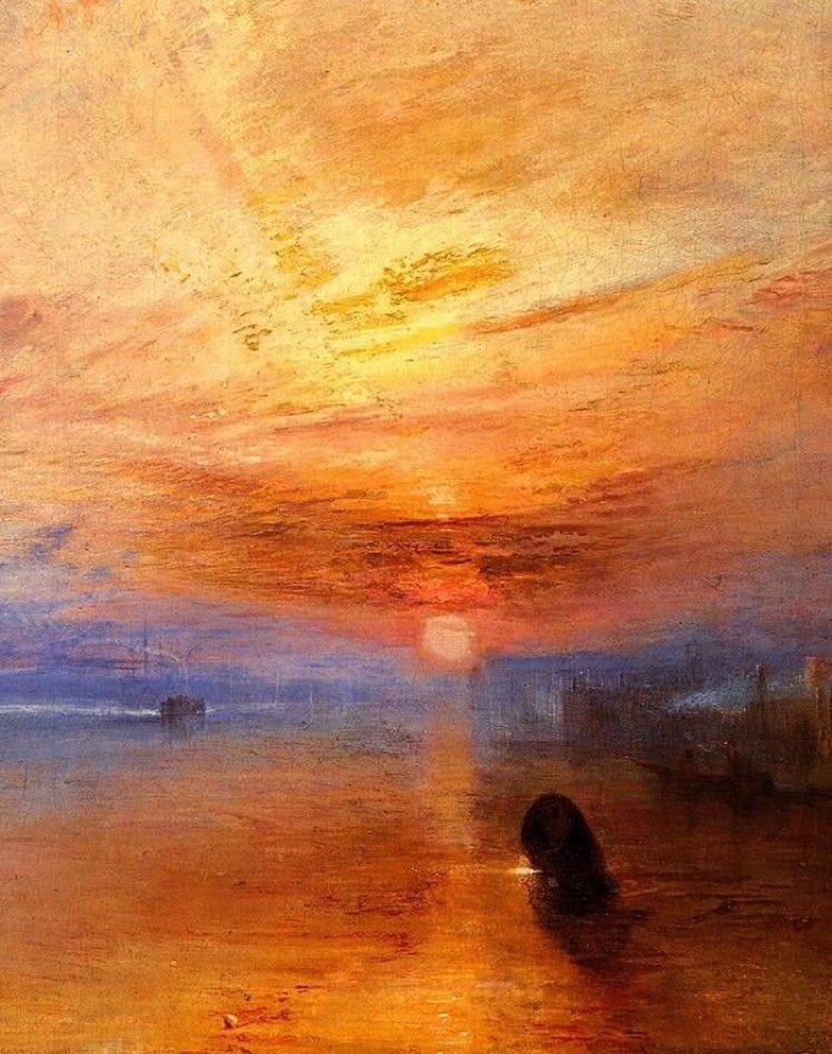 William Turner's Sunset. 
#WilliamTurner #painting