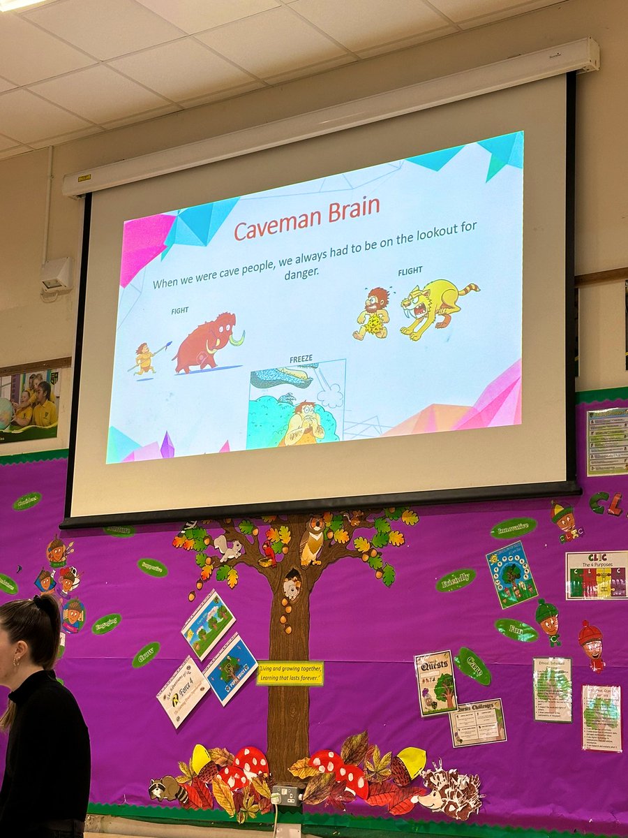 CGPrimary's tweet photo. Thank you to CAMHS for teaching our Mighty Oaks all about Emotional Regulation to kick start Children’s Mental Health Week.  🧠 #CGPHealth https://t.co/5CnpJS1N3a