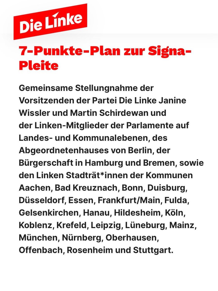 LAG_StuWo's tweet photo. Warenhäuser für alle - SIGNA-Immobilien vergesellschaften - Arbeitsplätze sichern!« Unser 7-Punkte-Plan zur #SIGNA-Pleite von der in #Hamburg u.a. das #Alsterhaus, Karstadt in der Mönckebergstraße, #Elbtower und die Baubrache am Gänsemarkt betroffen sind. https://t.co/VTIaqoFWm5 https://t.co/C6Pri4uHKJ