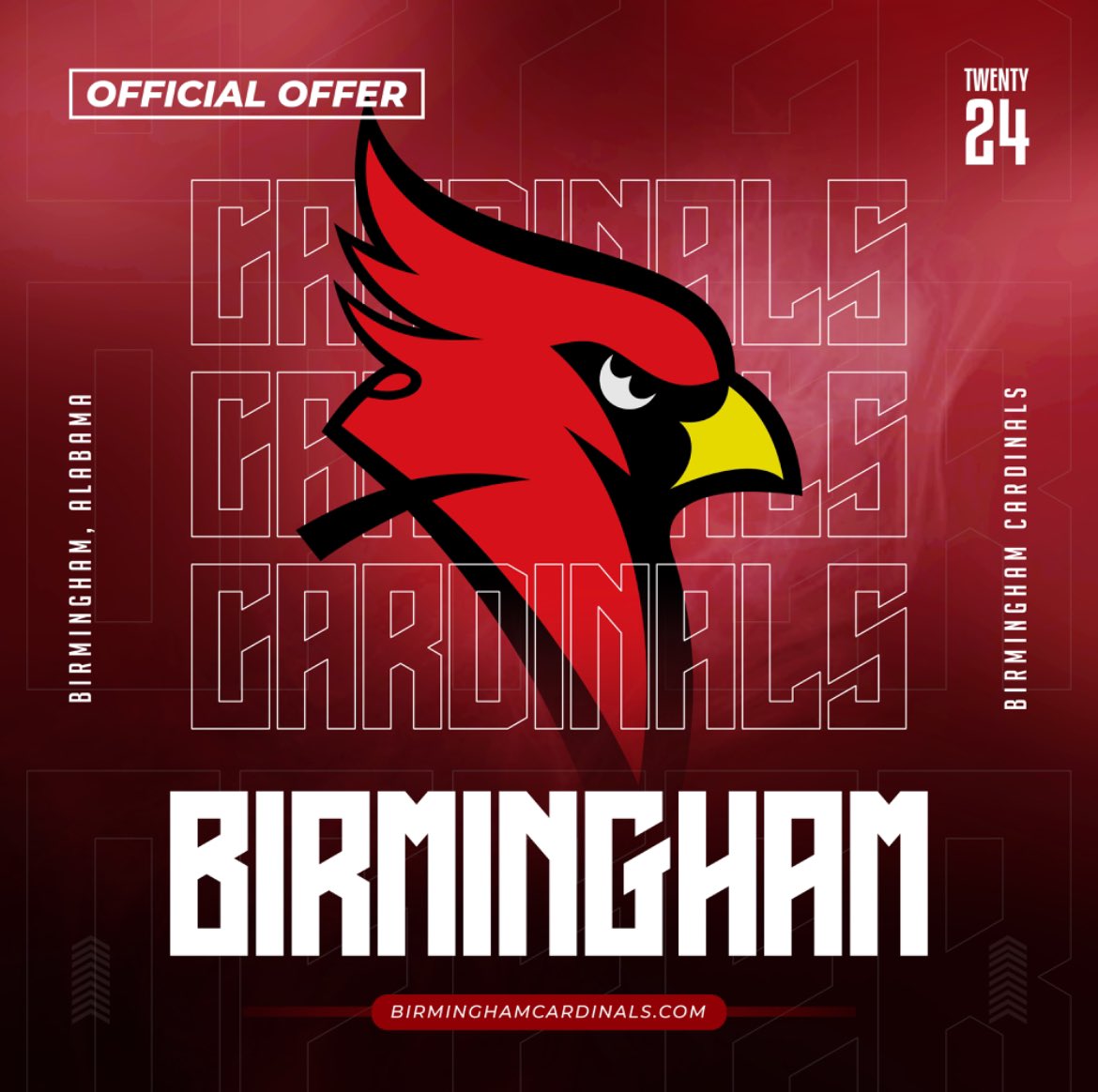 noah “cinco” hove (@noahhove5) on Twitter photo after a great visit and conversation with <a href="/CoachRyanCamp/">Ryan Campbell</a> im blessed to receive my first offer from <a href="/BirminghamCards/">Birmingham Cardinals</a> 🔴⚪️ after a great visit and conversation with <a href="/CoachRyanCamp/">Ryan Campbell</a> im blessed to receive my first offer from <a href="/BirminghamCards/">Birmingham Cardinals</a> 🔴⚪️