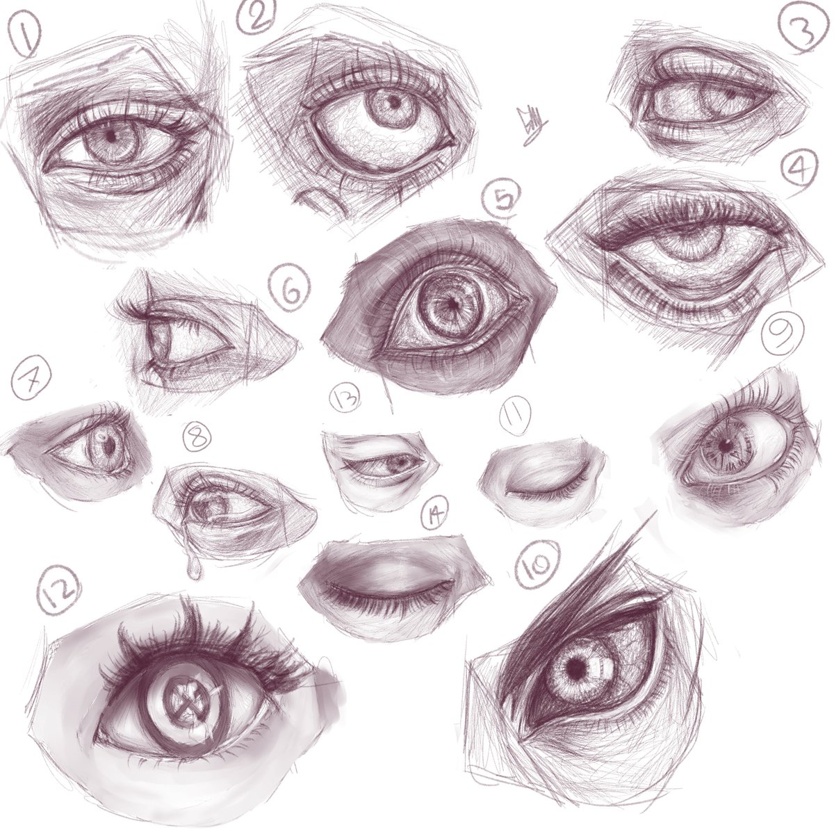 Realistic eye sketches i made

#sketch #handsketch #eyes #digitalart #cosplayart #realisticart #portrait #pencilsketch