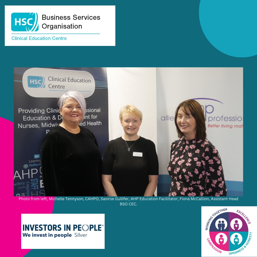 <a href="/HSCCEC/">Clinical Education Centre - CEC</a> was delighted to welcome Michelle Tennyson, Chief AHP Officer, DOH to their offices this morning. Michelle is supporting CEC in the development of a regional AHP Supervision e-Learning  programme .

@warner_md, <a href="/CNO_NI/">CNO Northern Ireland</a>, #AHP#CAHPO #RegionalAHPsupervisionpolicy