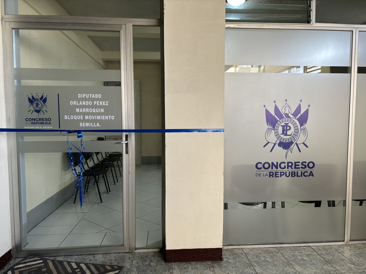 El colega <a href="/PrezOrlando/">Orlando Pérez🌱</a>, diputado del <a href="/msemillagt/">Movimiento Semilla 🌱 🇬🇹</a> por el Distrito de Quetzaltenango, inaugurará su despacho territorial esta mañana.

Queremos acercar el <a href="/CongresoGuate/">Congreso Guatemala</a> a la gente.