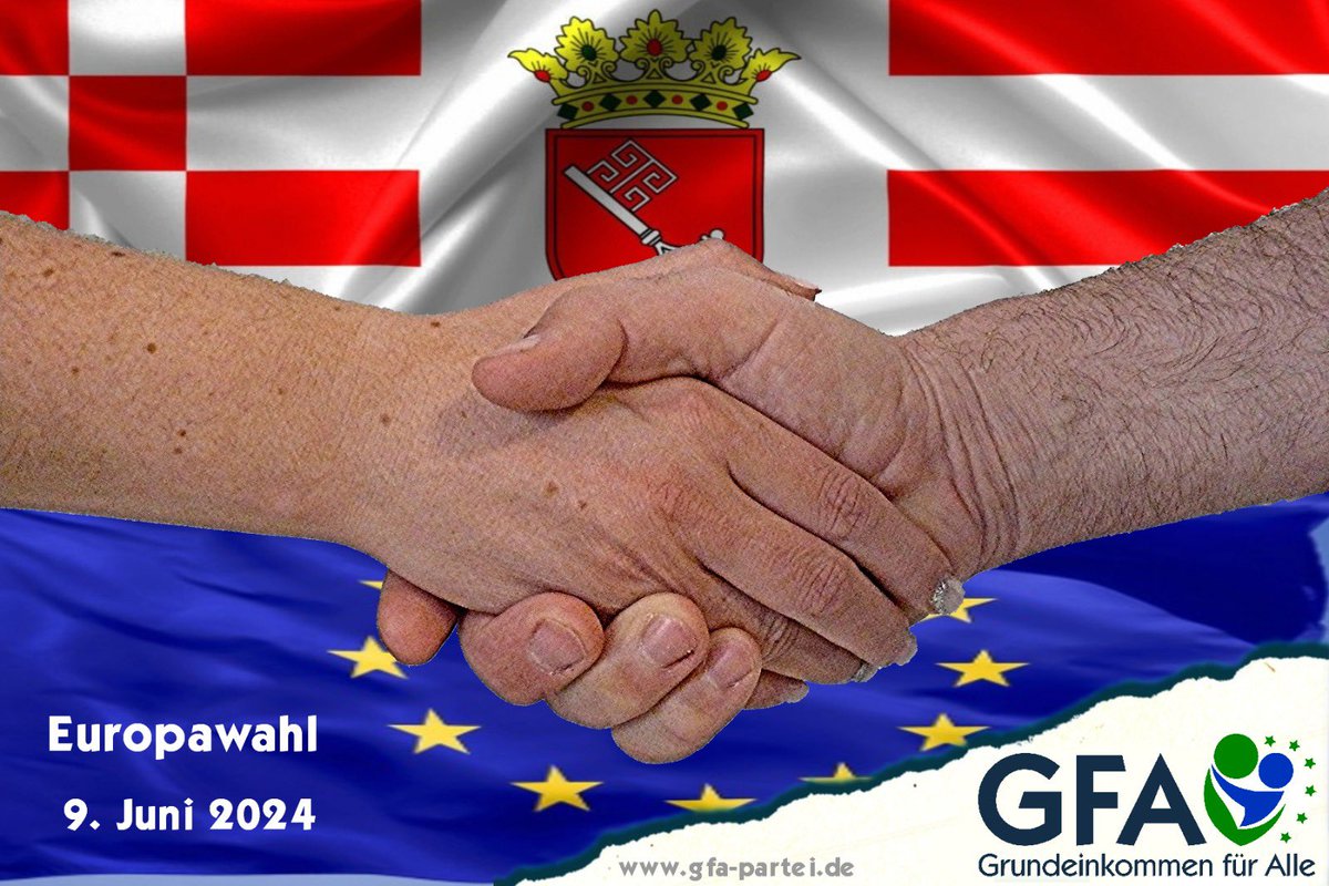 Liebe Bremer,

wir möchten an der Europawahl teilnehmen. Dafür brauchen wir Eure schönste Unterschrift😊👌. Bitte unterschreibt und teilt es weiter. 

Vielen lieben Dank. 

gfa-partei.de/2024/02/05/unt…
