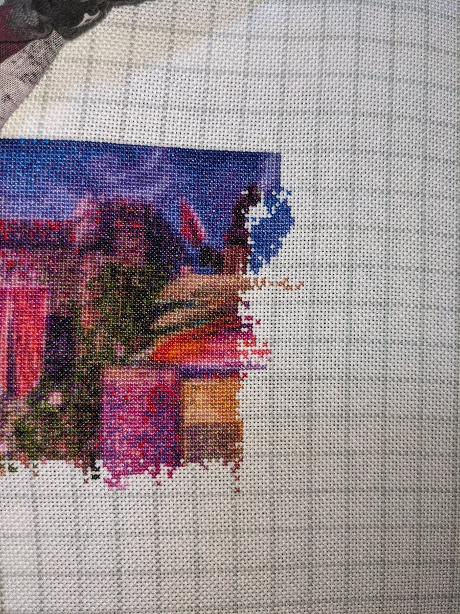 NoGenreLeftBhnd's tweet photo. Really getting some work done on #TheGrandLibrary - about 1200 stitches in over the weekend! I really want to get a lot done on this one over the month.
#CrossStitch #FullCoverageFebruary #FandomStitchingCentral #TeamPluto #HAED #AimeeStewart #HAEDSSMC https://t.co/tCcOjvB9eK