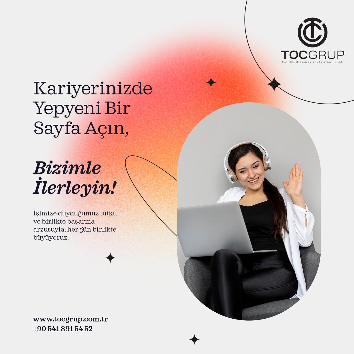tocgrup's tweet photo. 🚀 TOC Grup: Kariyerinizi Parlatın, Başarıya Birlikte Yürüyelim! 💼✨TOC Grup, kariyerinizi güçlendirmenize ve başarı basamaklarını hızla tırmanmanıza olanak sağlar. Bizimle çalışmak, sadece bir iş değil, kariyerinizi zirveye taşımanın bir adımıdır. https://t.co/EruKjADy4g