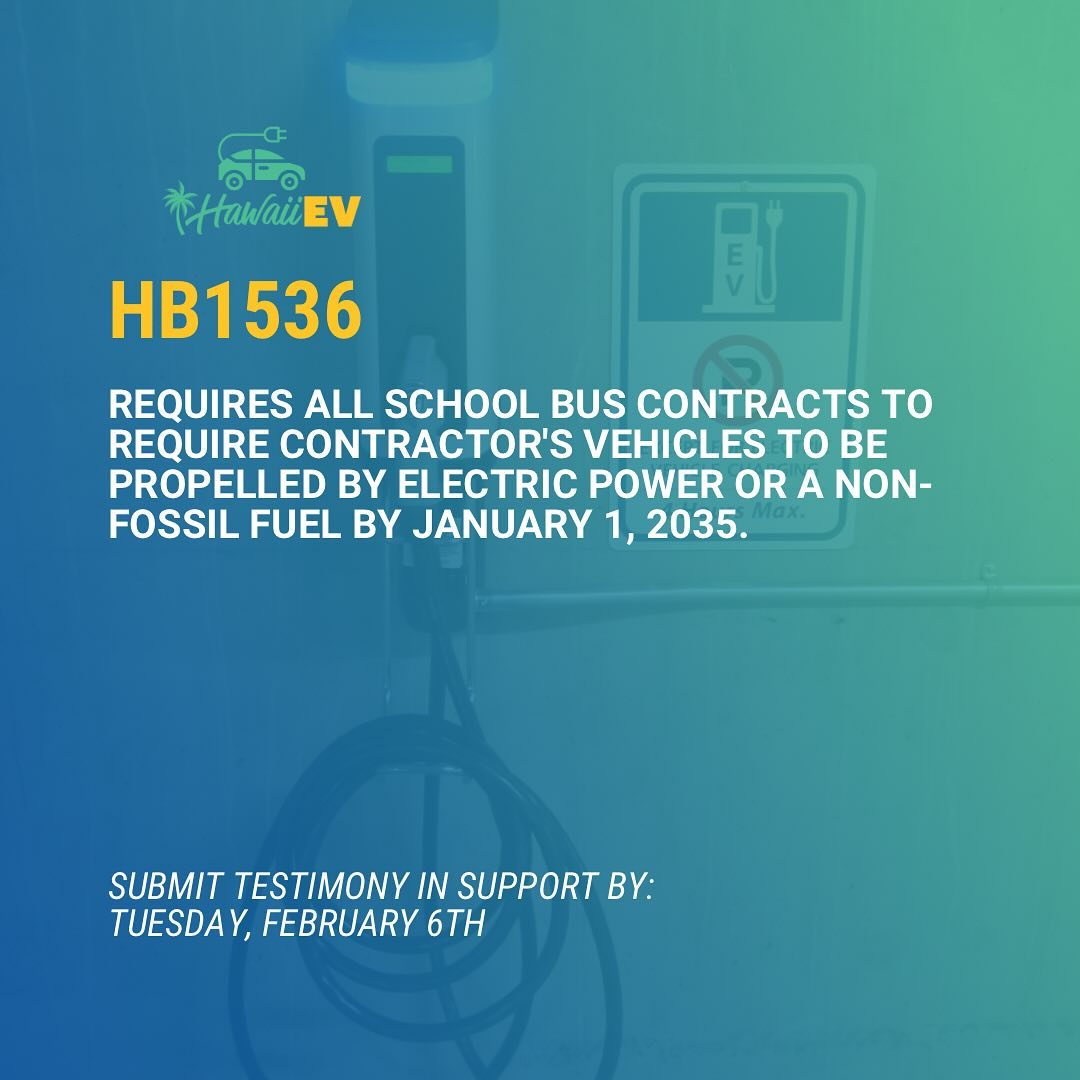 DriveElectricHI's tweet photo. π· by @hawaii_ev 2 of 2: Top priority bills for Hawaii EV! πΊ Keeping you in the loop as we navigate the legislative session. Stay tuned for updates! #HawaiiEV #LegislationWatch ππ¨ https://t.co/t1se6jmyFl