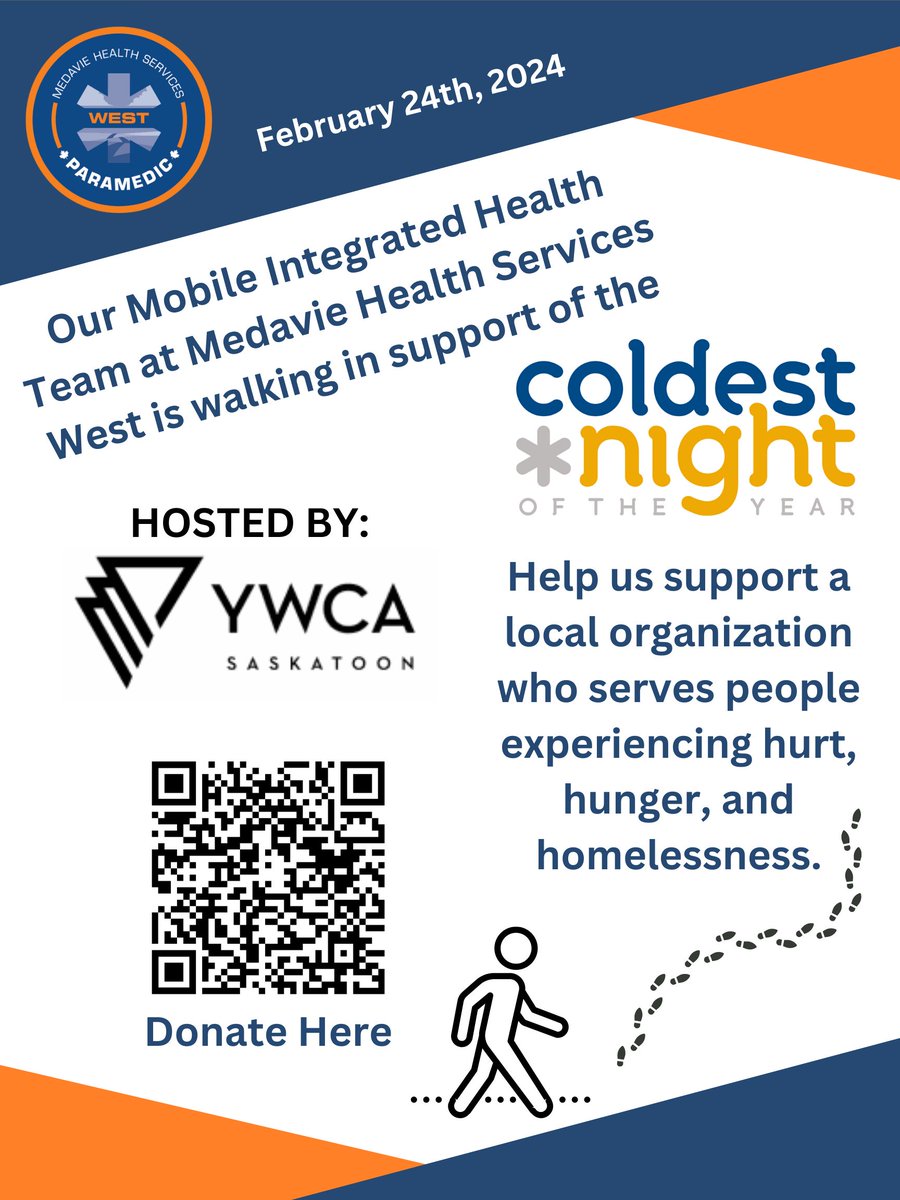 MHSW_Mobile Integrated Health Program (@mhsw_mih) on Twitter photo On Feb 24, our MIH Leadership Team here <a href="/MedavieWest/">Medavie Health Services West</a> will be walking 5km and fundraising to support people and families experiencing hurt, hunger, and homelessness in our community of Saskatoon.
Check out our team page:
secure.e2rm.com/registrant/Tea… On Feb 24, our MIH Leadership Team here <a href="/MedavieWest/">Medavie Health Services West</a> will be walking 5km and fundraising to support people and families experiencing hurt, hunger, and homelessness in our community of Saskatoon.
Check out our team page:
secure.e2rm.com/registrant/Tea…