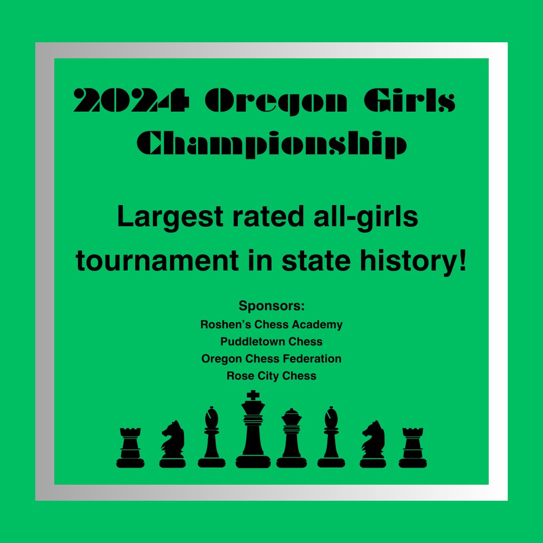 What a fantastic event! Thanks to Dave and Wilson for being TDs. 

Very proud to be part of a big <a href="/OSCF_Chess/">OSCF</a> team that has increased the number of female chess players 4X in just the last couple of years.