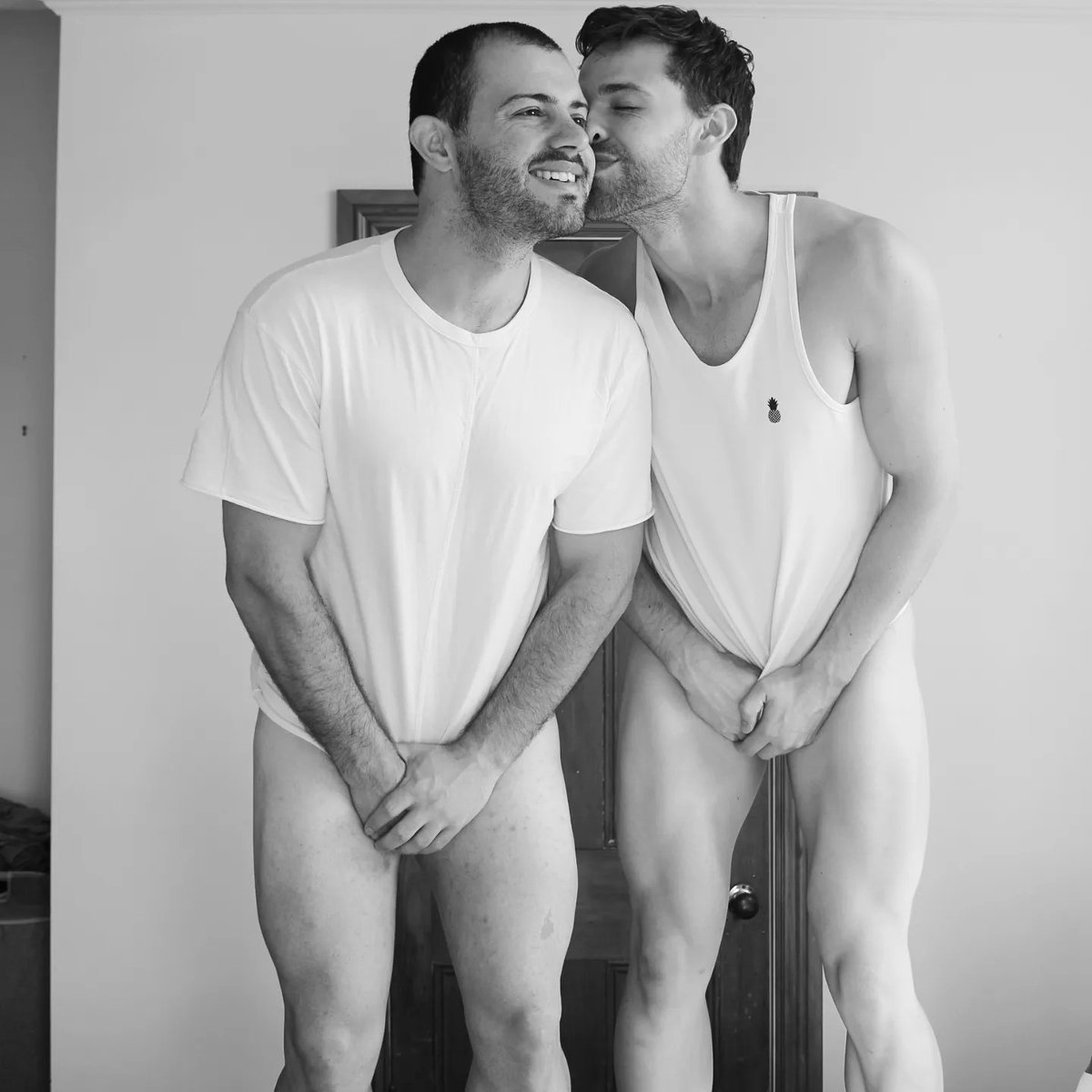 wwjourney2's tweet photo. Here is the remade version of the photo 😁! The original and first remade versions also added

How close did we get this time? 

#gaycouple #marriedlife #husbands #couple #gaynz #nzgay #lgbtqi #lgbt #loveislove #decade https://t.co/TF7UnGxbDz