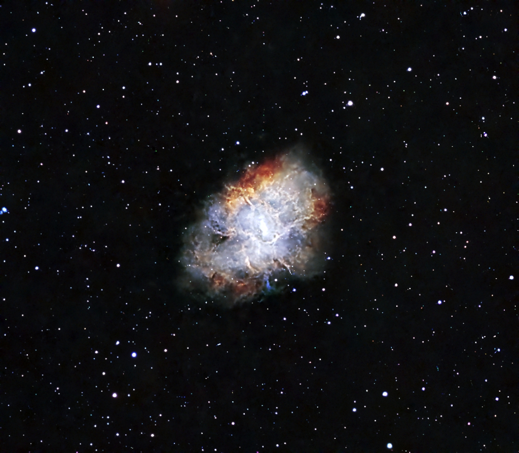 The Crab (M1) Nebula. A large crop with some additional added data.

#astrophotography #skywatcher #deepsky #zwo #iamskywatcher #photooftheday #astrophotography #picoftheday #longexposure_shots #APOD #bbcskyatnightmagazine #stars #instadaily #nasa #instagram #esa #space