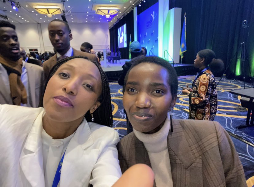 Rwanda Day great connections with these powerful ladies. Thank you both for doing an amazing job at the event. 
#RwandaDay #RwandaDay2024 #rwandadaymomentum