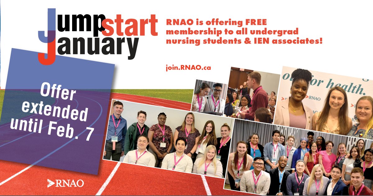 Act quick — #NursingStudents and #IENs can join RNAO for FREE!

🎯Visit Join.RNAO.ca &amp; get a FREE membership valid until Oct. 31, 2024.

<a href="/DorisGrinspun/">Dr. Doris Grinspun 🇨🇦 RN, PhD, FAAN, O.ONT</a> <a href="/ClaudetteHollow/">Claudette Holloway</a> <a href="/LhamoDolkar2023/">Lhamo Dolkar</a> <a href="/NursingStudentO/">Nursing Students of Ontario (NSO)</a>
