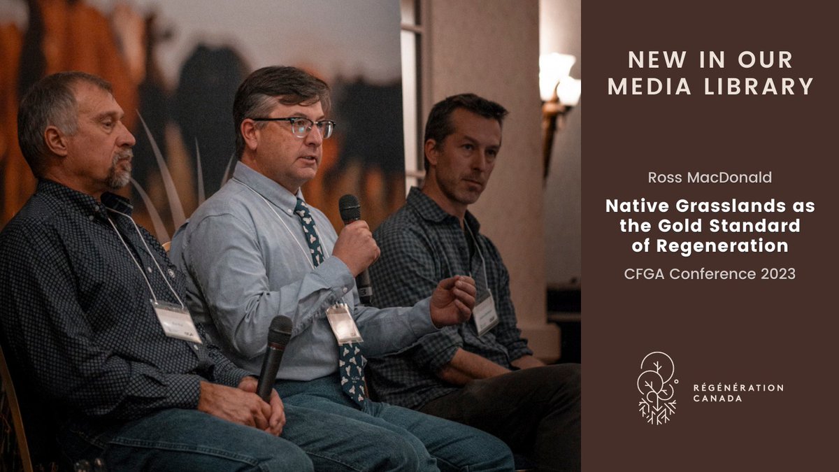 regenerationcan's tweet photo. Native grasslands are the gold standard of regeneration 🌾
This is what Ross MacDonald, a dedicated member of our board of directors, proposed in his presentation for the @CFGA_ACPF’s 14th annual conference this past November.
👉 Watch it here: https://t.co/UXJn88aJ9m https://t.co/CGufHmbjNg