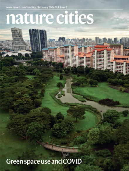 My picture made it to the cover of @NatCities! Check out our article on urban green space use during COVID: nature.com/articles/s4428…