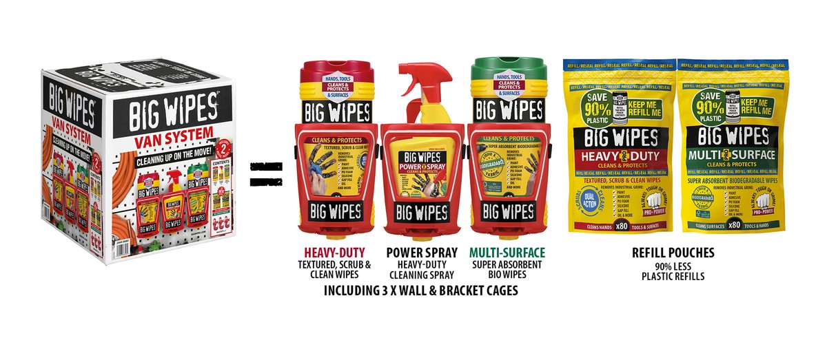Toolfair_PBLive's tweet photo. No mess, no fuss with the all-in-one cleaning solution for hands, tools and surfaces from @BigWipes 💪 See for yourself at #Toolfair & #ProBuilderLive in London!
Free tickets - https://t.co/aOG3NSil4j https://t.co/kmcPWWzwNv