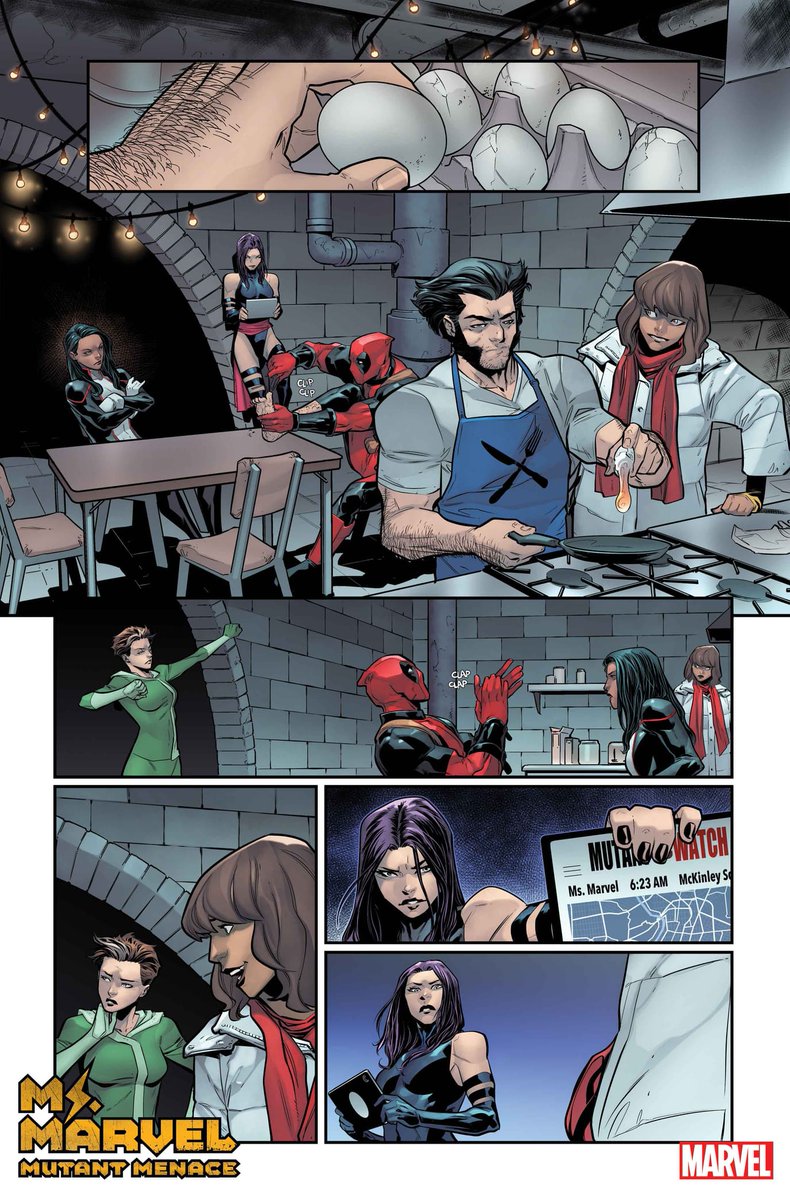 Follow the next steps in Kamala Khan's mutant journey with a first look at Iman Vellani, Sabir Pirzada, and Scott Godlewski's 'Ms. Marvel: Mutant Menace' #1: bit.ly/3w7vsoP #MarvelComics