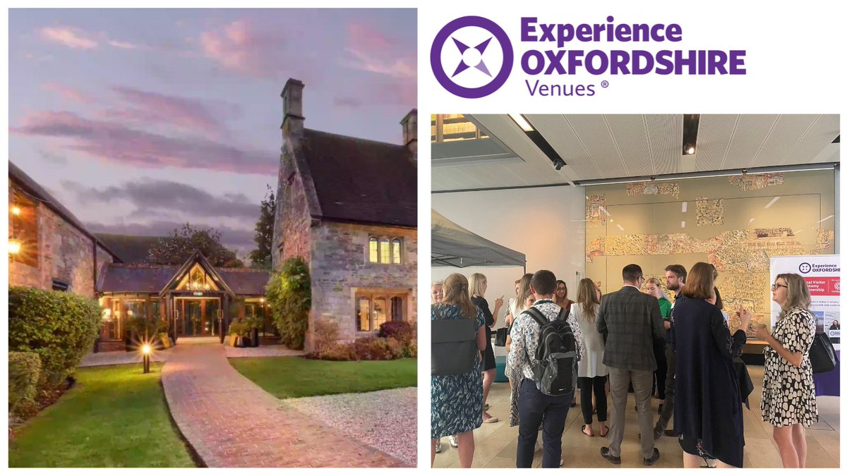 Don't forget to register for our Venues Partner Meeting on Thu 8 Feb 10am - 12noon hosted by @vocohotels Oxford Thames Hotel hear updates from the #ExperienceOxfordshire team and guest speakers: @chilternrailway and Sandra Eyre from @MIAuk ➡ bit.ly/33IL1Ra #ExOxEvents